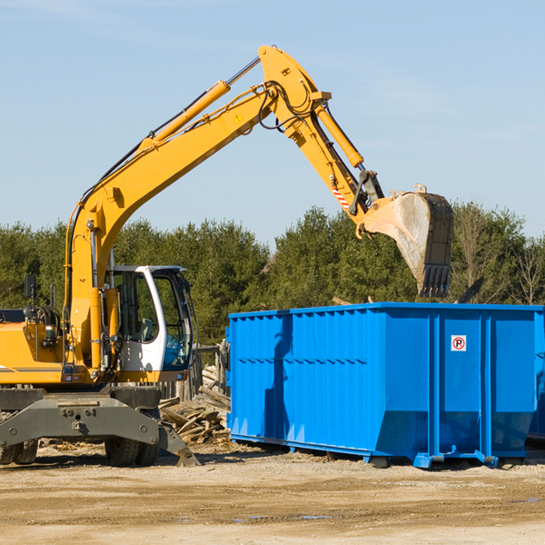 what happens if the residential dumpster is damaged or stolen during rental in Gideon